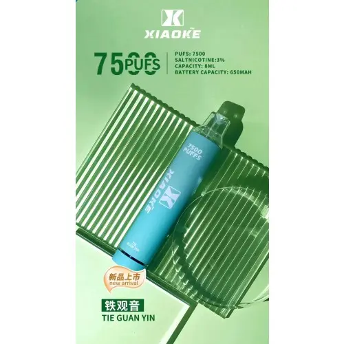 1733109461c30823bc85d8625f84e29d83ae136caa_local-500x500-1.webp XIAOKE 梟客 7500口 拋棄式電子煙|搭載網狀霧化技術與 8ml 長效油艙,具備 650mAh 電池並支援 Type-C 高效快充