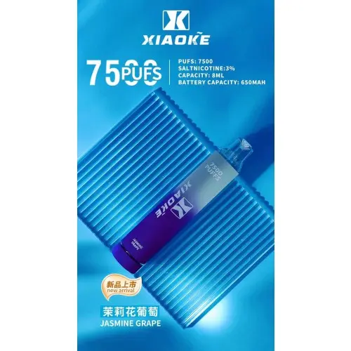 1733109461e9fbcdbf26f781b76a8978df9e0f268c_local-500x500-1.webp XIAOKE 梟客 7500口 拋棄式電子煙|搭載網狀霧化技術與 8ml 長效油艙,具備 650mAh 電池並支援 Type-C 高效快充