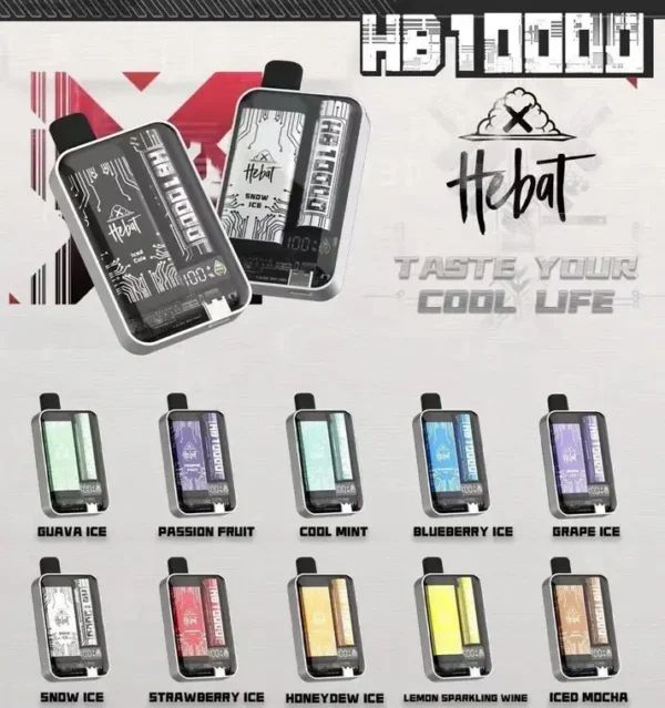 173c3b35a62d031e8fda2cbfdf05aa94.webp Hebat 喜貝 10000口拋棄式電子煙|15ml大容量與 5%尼古丁鹽,配備 LED 螢幕顯示並支援 Type-C 快充