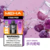 20251216203344.webp MEHA 魅嗨 TITAN 泰坦 15000口 專用煙彈|具備 Mesh 網芯炸裂口感與 3% 尼古丁鹽,採用 15ml 巨量裝確保每一口都鮮活飽滿,搭配專用 TITAN 主機