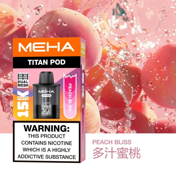 20251216203406.webp MEHA 魅嗨 TITAN 泰坦 15000口 專用煙彈|具備 Mesh 網芯炸裂口感與 3% 尼古丁鹽,採用 15ml 巨量裝確保每一口都鮮活飽滿,搭配專用 TITAN 主機