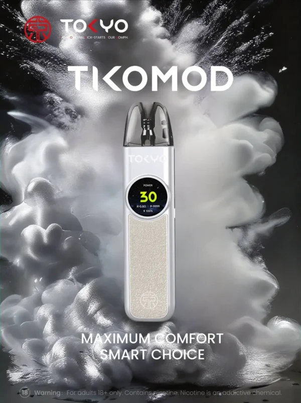6073296349295217689.webp Tokyo 東京帝刻 注油小煙主機|搭載 1200mAh 大容量電池與 30W 可調瓦數,結合側邊氣流調節滑桿與 2.0ml 極致防漏技術,通用小煙煙油