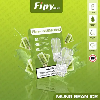 【買三贈主機】Fipy 果派 一代通用煙彈 2.2ml 大容量｜結合透明美學外觀與頂級陶瓷芯，提供 3%尼古丁鹽爆汁口感，通用一代主機