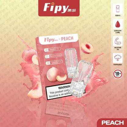 【買三贈主機】Fipy 果派 一代通用煙彈 2.2ml 大容量｜結合透明美學外觀與頂級陶瓷芯，提供 3%尼古丁鹽爆汁口感，通用一代主機
