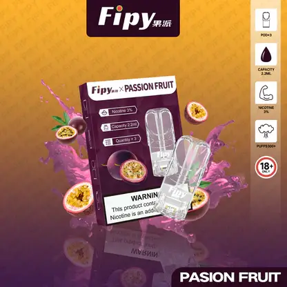【買三贈主機】Fipy 果派 一代通用煙彈 2.2ml 大容量｜結合透明美學外觀與頂級陶瓷芯，提供 3%尼古丁鹽爆汁口感，通用一代主機