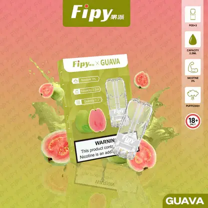 【買三贈主機】Fipy 果派 一代通用煙彈 2.2ml 大容量｜結合透明美學外觀與頂級陶瓷芯，提供 3%尼古丁鹽爆汁口感，通用一代主機