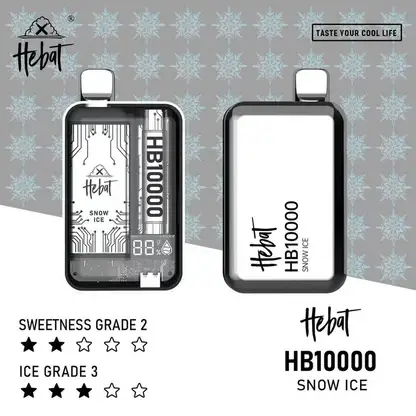 Hebat喜貝拋棄式一次性10000口-3.webp Hebat 喜貝 10000口拋棄式電子煙|15ml大容量與 5%尼古丁鹽,配備 LED 螢幕顯示並支援 Type-C 快充
