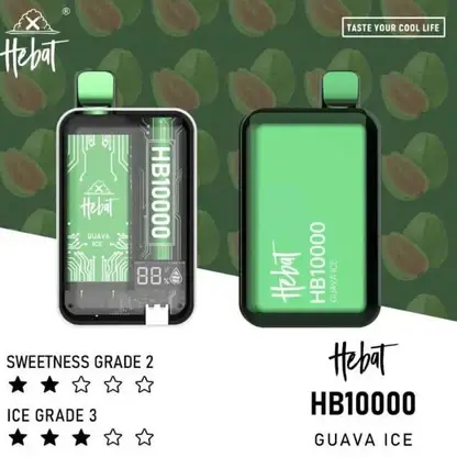 Hebat喜貝拋棄式一次性10000口-6.webp Hebat 喜貝 10000口拋棄式電子煙|15ml大容量與 5%尼古丁鹽,配備 LED 螢幕顯示並支援 Type-C 快充