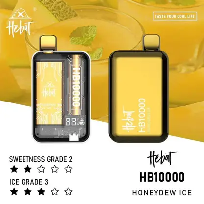Hebat喜貝拋棄式一次性10000口-7.webp Hebat 喜貝 10000口拋棄式電子煙|15ml大容量與 5%尼古丁鹽,配備 LED 螢幕顯示並支援 Type-C 快充