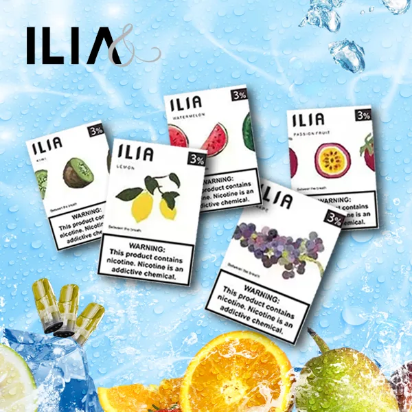 ILIA電子菸煙彈一代通用發光透明彈.webp ILIA 哩亞 一代通用煙彈 三顆裝|透明油艙餘量可見與防漏升級設計,含 3%尼古丁鹽且適配一代主機
