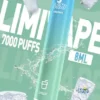 LIMI 7000口 拋棄式電子煙｜具備 3.5% 尼古丁鹽強勁擊喉感與冰感水果系列清涼口感，搭載吸氣發光 LED 燈條及 650mAh 可充電池