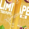 LIMI 7000口 拋棄式電子煙｜具備 3.5% 尼古丁鹽強勁擊喉感與冰感水果系列清涼口感，搭載吸氣發光 LED 燈條及 650mAh 可充電池