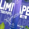 LIMI 7000口 拋棄式電子煙｜具備 3.5% 尼古丁鹽強勁擊喉感與冰感水果系列清涼口感，搭載吸氣發光 LED 燈條及 650mAh 可充電池