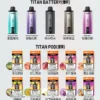MEHA-TITAN-15000-抛棄式電子煙.webp MEHA 魅嗨 TITAN 泰坦 15000口 專用煙彈|具備 Mesh 網芯炸裂口感與 3% 尼古丁鹽,採用 15ml 巨量裝確保每一口都鮮活飽滿,搭配專用 TITAN 主機