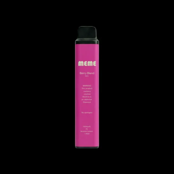 MEME-Berry-Blend.webp MEME 韓國熱銷 7000口 拋棄式電子煙|具備 3%尼古丁鹽黃金配比與細膩絲滑口感,完美呈現極致韓系調香層次感