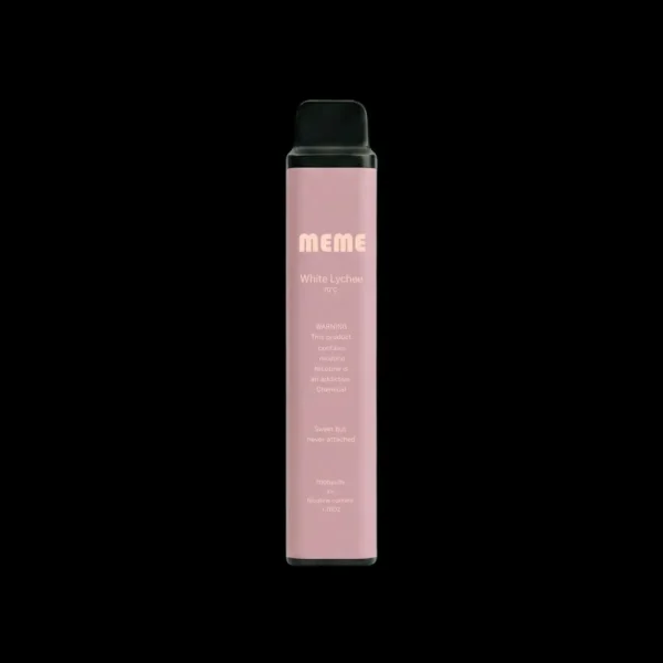 MEME-white-lychee.webp MEME 韓國熱銷 7000口 拋棄式電子煙|具備 3%尼古丁鹽黃金配比與細膩絲滑口感,完美呈現極致韓系調香層次感