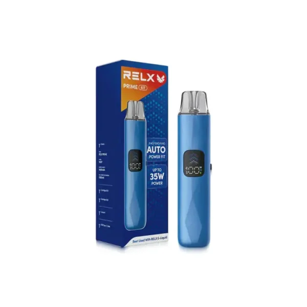 RELX-Prime.webp RELX 悅刻 prime kit 注油小煙主機|支援 35W 暴力輸出與極致濃郁霧化,配備防漏濾芯、1000mAh 超強續航及 LED 螢幕即時顯示,通用小煙煙油