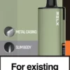 RELX悅刻x-box-16000口拋棄式電子煙-綠色主機.webp RELX 悅刻 X-BOX 16000口專用換彈拋棄式電子煙套裝|支援 12W-16W雙段功率調節,搭載 Mesh網狀芯與 3%尼古丁鹽