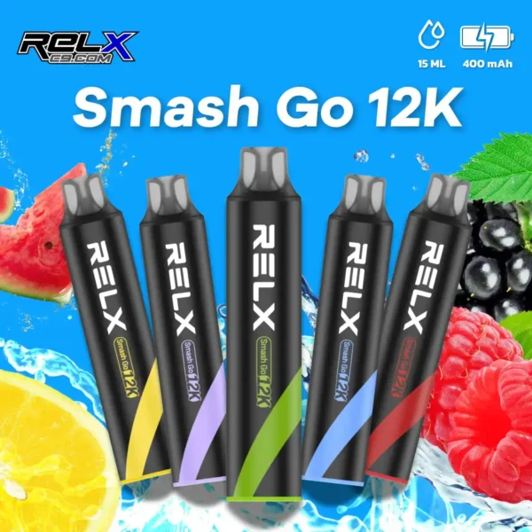 Relx-Smash-Go-12K-v3-1.webp RELX Smash Go 12000口 拋棄式電子煙|搭載獨家防乾燒技術與 400mAh 穩壓續航,具備 15ml 澎湃大容量與 3%~5% 尼古丁鹽爆爽擊喉感