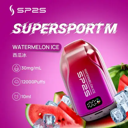 SP2S 歐洲版 12000口 拋棄式電子煙｜具備自帶 LED 電量顯示使電力一目瞭然，採用 10ml 澎湃容量與 500mAh 可充電續航規格