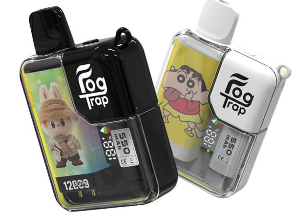 b71eda29f2293ea5892e173c93e9cde5.png 【買十送一】Fog Trap 限量聯名 蠟筆小新 × LABUBU 12000口拋棄式電子煙|配備油電數位顯示屏,支援雙檔功率切換