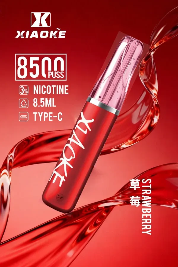 bc29df2b4a45f101f830eaab31d01555.jpg.webp XIAOKE 梟客 8500口拋棄式電子煙|含 8.5ml儲油量與 3%尼古丁鹽,支援 Type-C充電