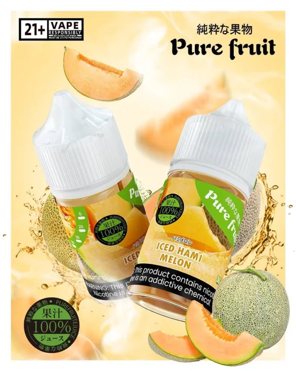 ef6e67_e90fe2a8170749b68ca9a19815e763demv2.webp Pure Fruit 純粹果物 煙油 30mL|日本原裝進口,主打現榨果汁般爆汁感與清爽順喉不膩口體驗,通用注油小煙主機