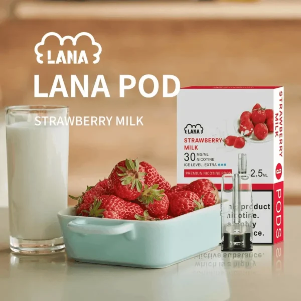 LANA 一代通用煙彈（3顆裝）｜具備吸氣即亮炫彩特效與升級陶瓷芯純淨口感，採用 2.5ml 大容量設計，通用一代主機