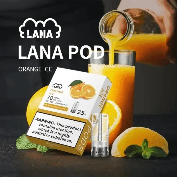 LANA 一代通用煙彈（3顆裝）｜具備吸氣即亮炫彩特效與升級陶瓷芯純淨口感，採用 2.5ml 大容量設計，通用一代主機