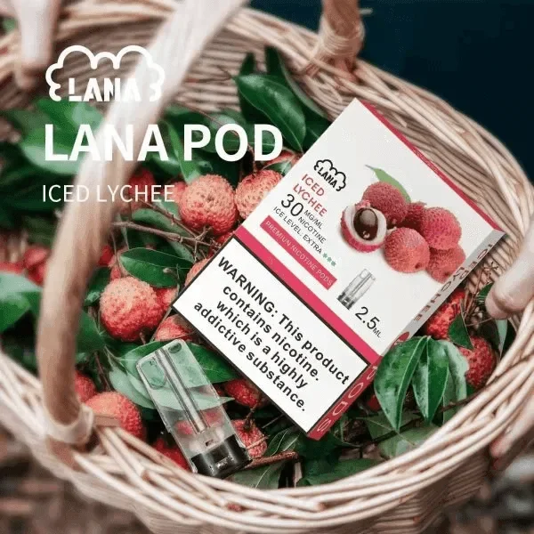 LANA 一代通用煙彈（3顆裝）｜具備吸氣即亮炫彩特效與升級陶瓷芯純淨口感，採用 2.5ml 大容量設計，通用一代主機