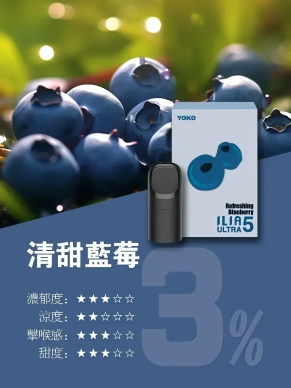 【買四盒送主機】ILIA 哩亞 五代通用煙彈｜全新陶瓷芯防漏技術升級，主打多種濃郁口味與 3%尼古丁鹽順滑擊喉，適配五代主機