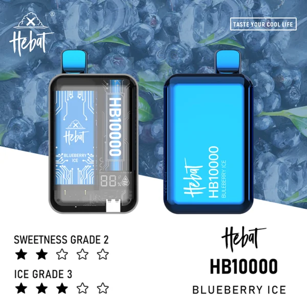 lanmei1.webp Hebat 喜貝 10000口拋棄式電子煙|15ml大容量與 5%尼古丁鹽,配備 LED 螢幕顯示並支援 Type-C 快充