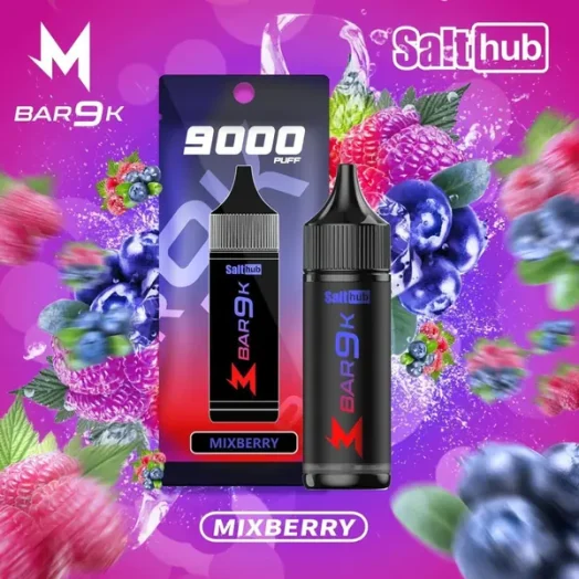 marbo-9k-mixberry-524x524-1.webp Marbo Bar 泰國熱銷 9000口拋棄式電子煙|14ml 大容量,搭載 Mesh 網狀霧化芯與自定義可調氣流設計