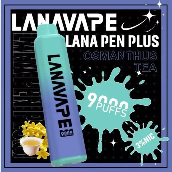 圖片_20260721191307-768x768-1.webp LANA PEN PLUS 9000口拋棄式電子煙|15ml儲油搭配 3%尼古丁鹽,配備 Mesh網芯並支援 Type-C充電