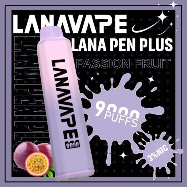 圖片_20260721191417-768x768-1.webp LANA PEN PLUS 9000口拋棄式電子煙|15ml儲油搭配 3%尼古丁鹽,配備 Mesh網芯並支援 Type-C充電