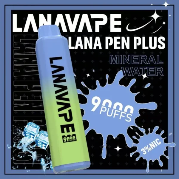 圖片_20260721191423-768x768-1.webp LANA PEN PLUS 9000口拋棄式電子煙|15ml儲油搭配 3%尼古丁鹽,配備 Mesh網芯並支援 Type-C充電