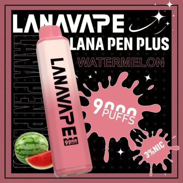 圖片_20260721191454-768x768-1.webp LANA PEN PLUS 9000口拋棄式電子煙|15ml儲油搭配 3%尼古丁鹽,配備 Mesh網芯並支援 Type-C充電