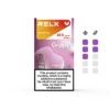 多汁葡萄.webp 【買三盒加購350贈主機 買十贈二】RELX 悅刻 六代煙彈|防漏磁吸結構搭配升級陶瓷網狀芯,提供 3%~5% 尼古丁鹽順滑擊喉感,四/五/六代主機通用