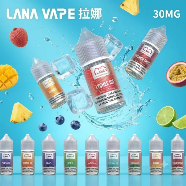 微信图片_20260708221617_893_132.webp LANA 拉娜 30ml 煙油|具備 30mg 尼古丁鹽紮實滿足感,口感層次分明不化學且回韻清甜,通用注油小煙主機